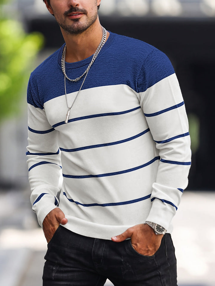 Henry | Randig Crew Neck Tröja