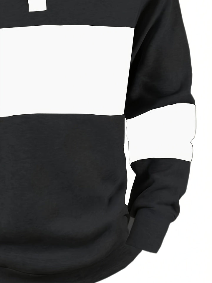 Grayson | Färgblock Långärmad Polo Shirt