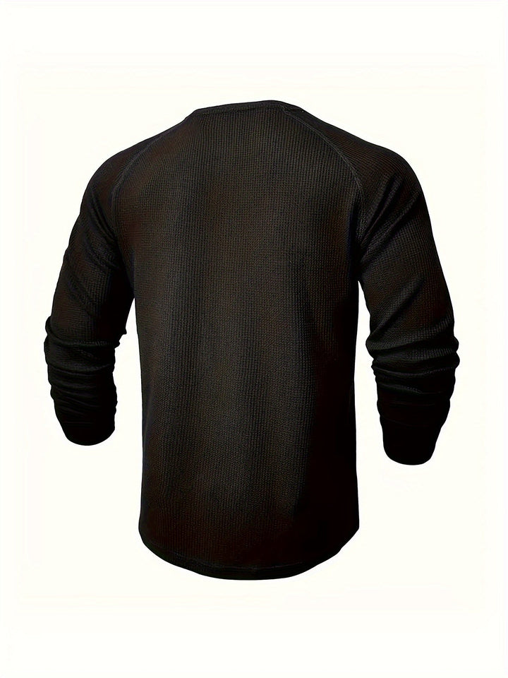 Graham | Klassisk Button Henley Skjorta