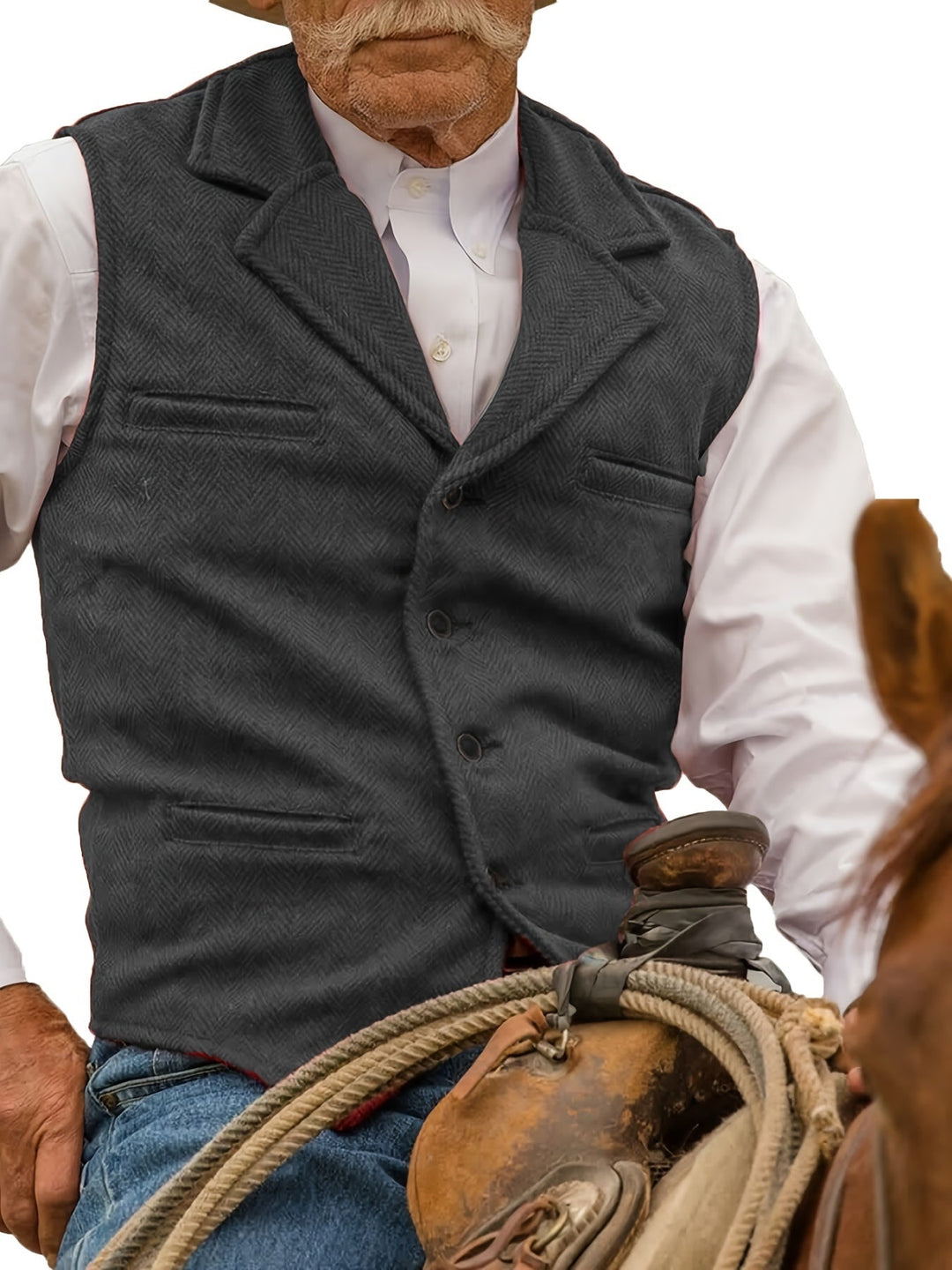 Colton | Heritage Herringbone Västen