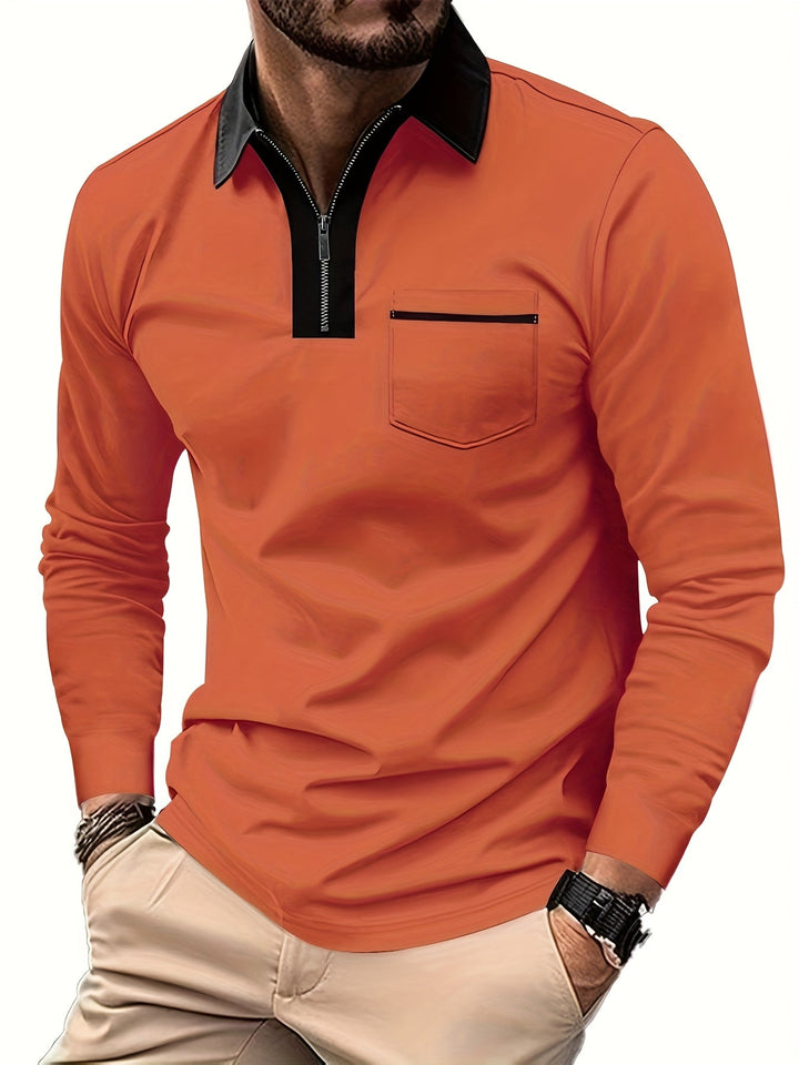 Curtis | Fins Zip-Krage Polo Skjorta