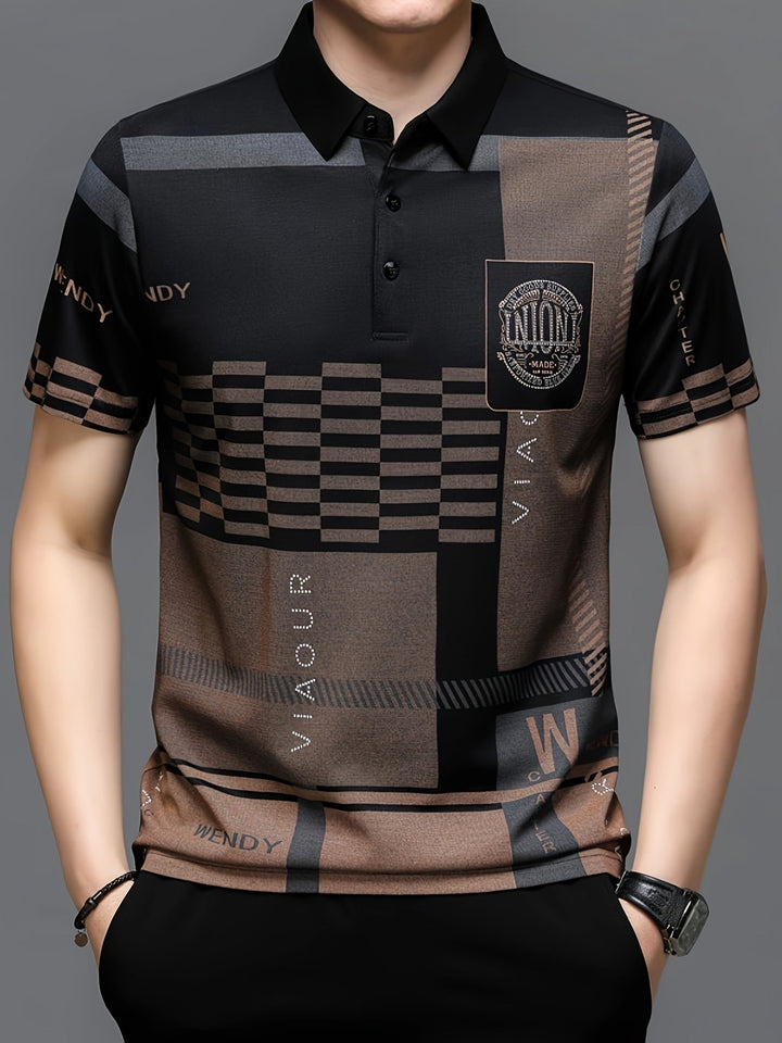 Nathaniel | Raffinerad Colorblock Polo Skjorta