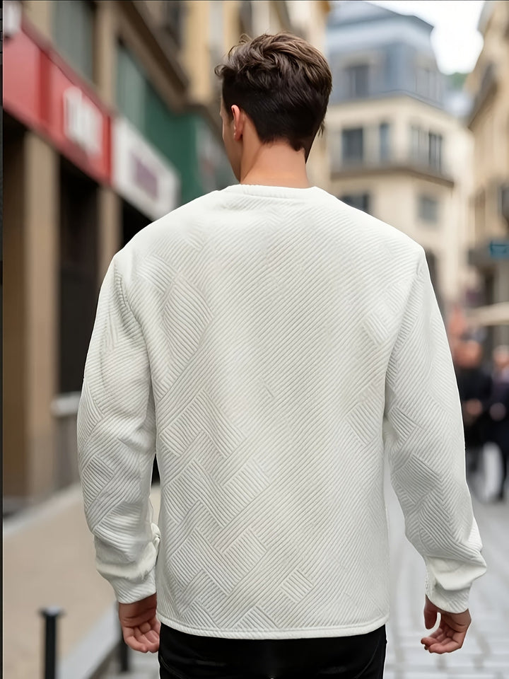 Elias | Texturerad Crew Neck Sweatshirt