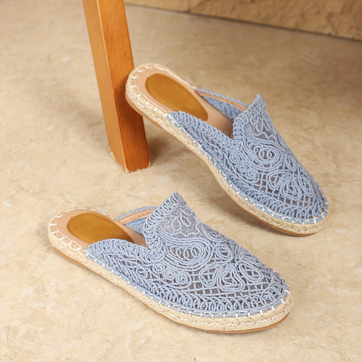 Bonnie | Vävda Slip-On Mules