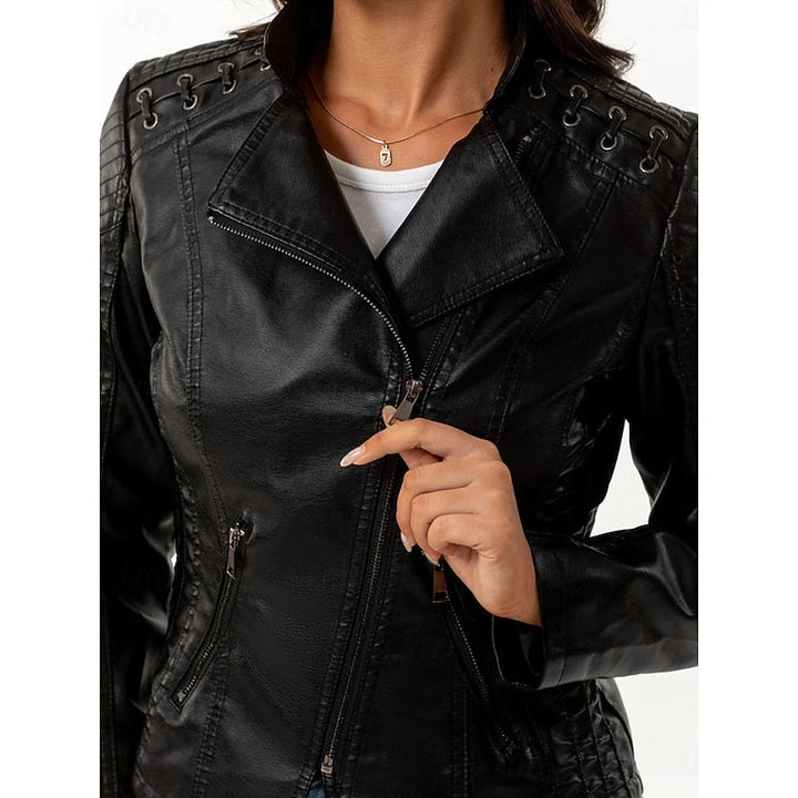 Rosa | Snygg Bikerjacka