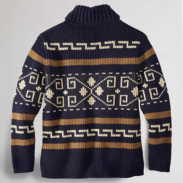 Sawyer | Mönstrad Zip Cardigan
