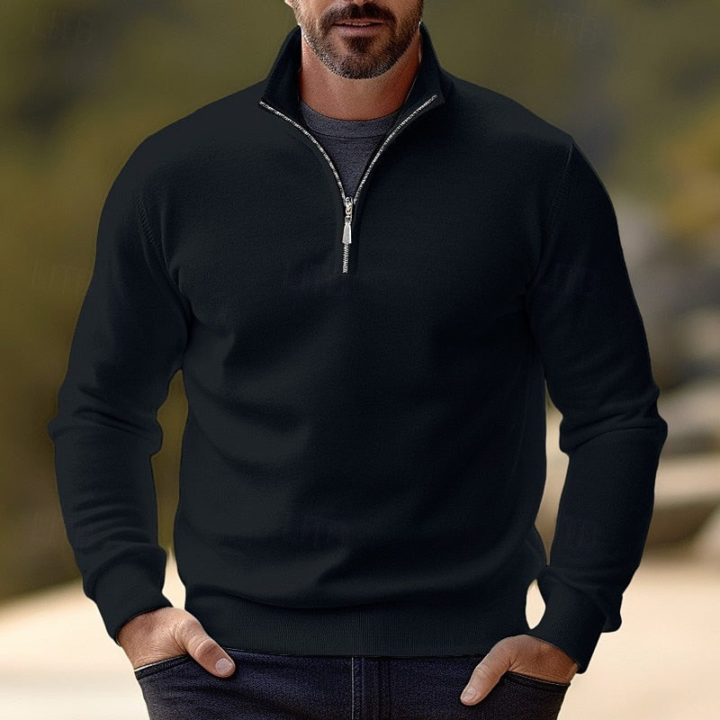 Quentin | Raffinerad Halv-Zip Pullover