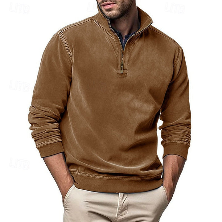 Caleb | Quarter-Zip Sweatshirt med Ståkrage