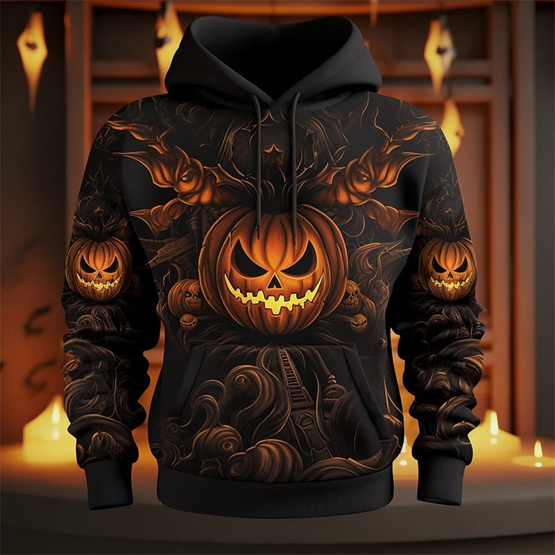 Holden | Halloween Pumpa Grafisk Hoodie
