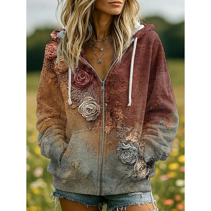 Willow | Naturinspirerad zip-up hoodie