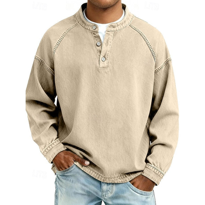 Colby | Vintage Tvättad Henley Skjorta
