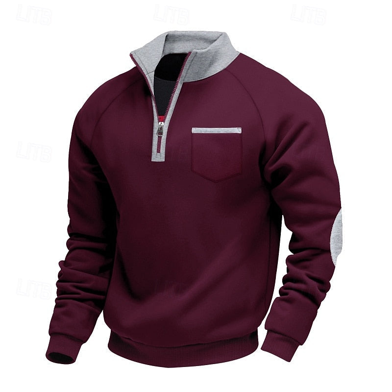 Keith | Quarter-Zip Färgblock Pullover