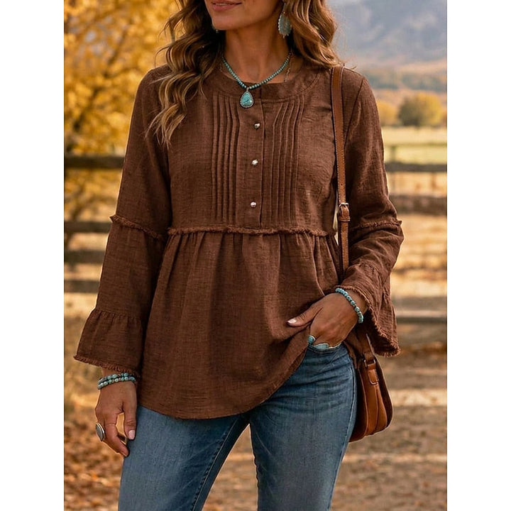 Rosalyn | Piffad Peplum Blus