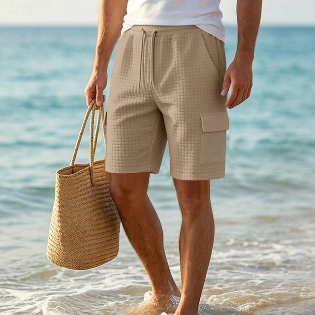 Bradford | Texturerade Drawstring Shorts