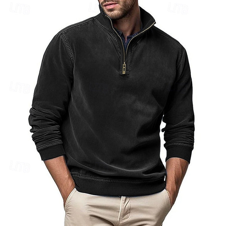 Caleb | Quarter-Zip Sweatshirt med Ståkrage