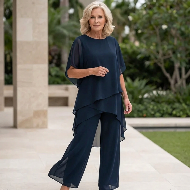 Valeria | Elegant Draperad Palazzo Byxset