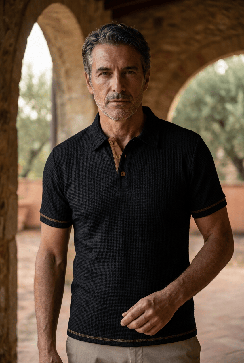 Harrison | Raffinerad Texturerad Polotröja