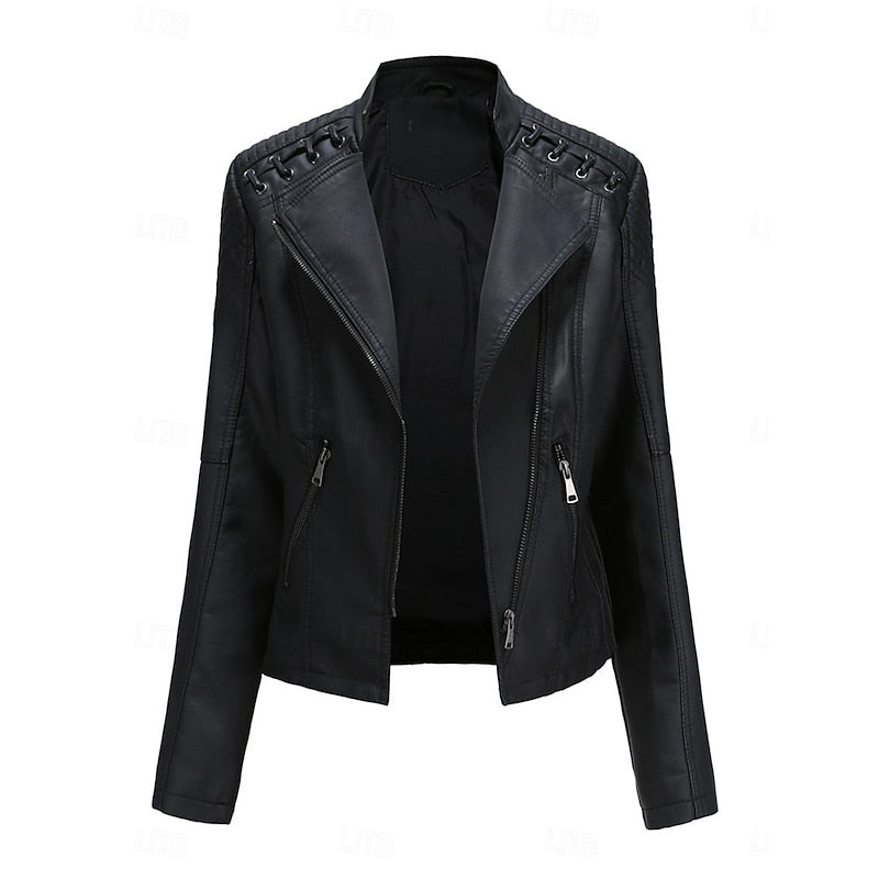 Rosa | Snygg Bikerjacka