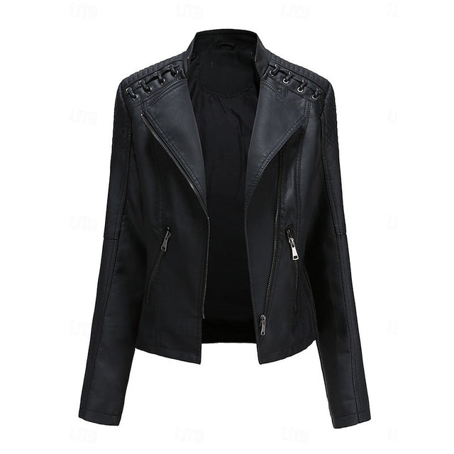 Rosa | Snygg Bikerjacka