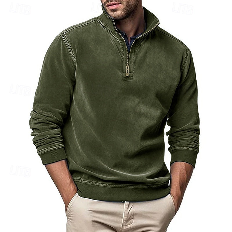 Caleb | Quarter-Zip Sweatshirt med Ståkrage