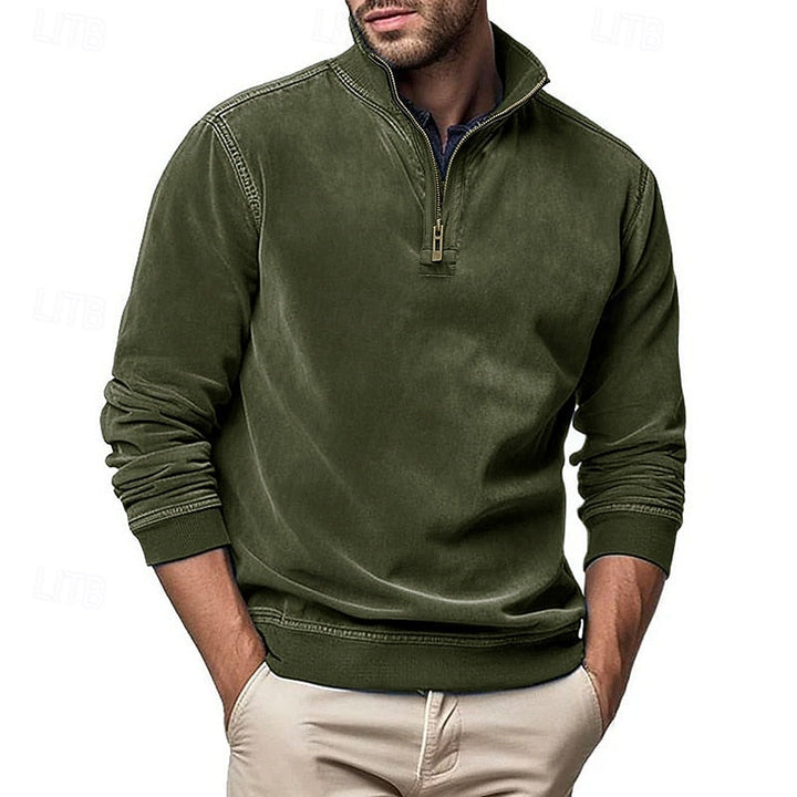 Caleb | Quarter-Zip Sweatshirt med Ståkrage