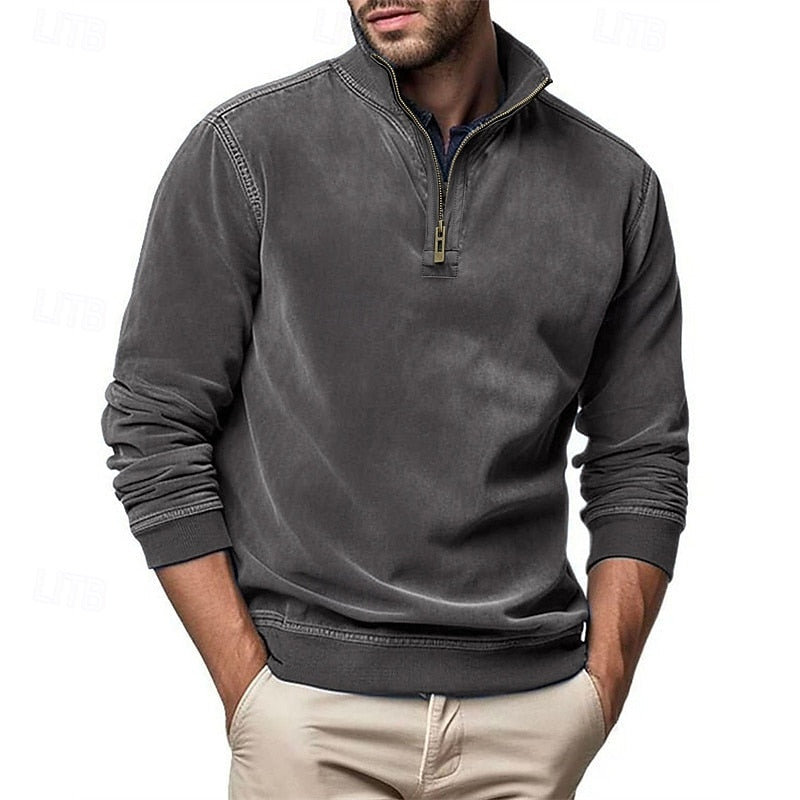 Caleb | Quarter-Zip Sweatshirt med Ståkrage