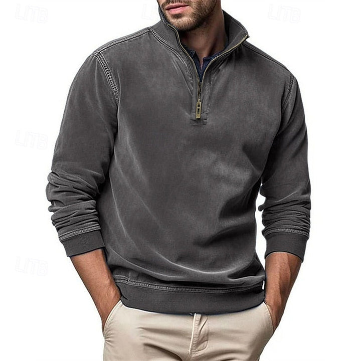 Caleb | Quarter-Zip Sweatshirt med Ståkrage