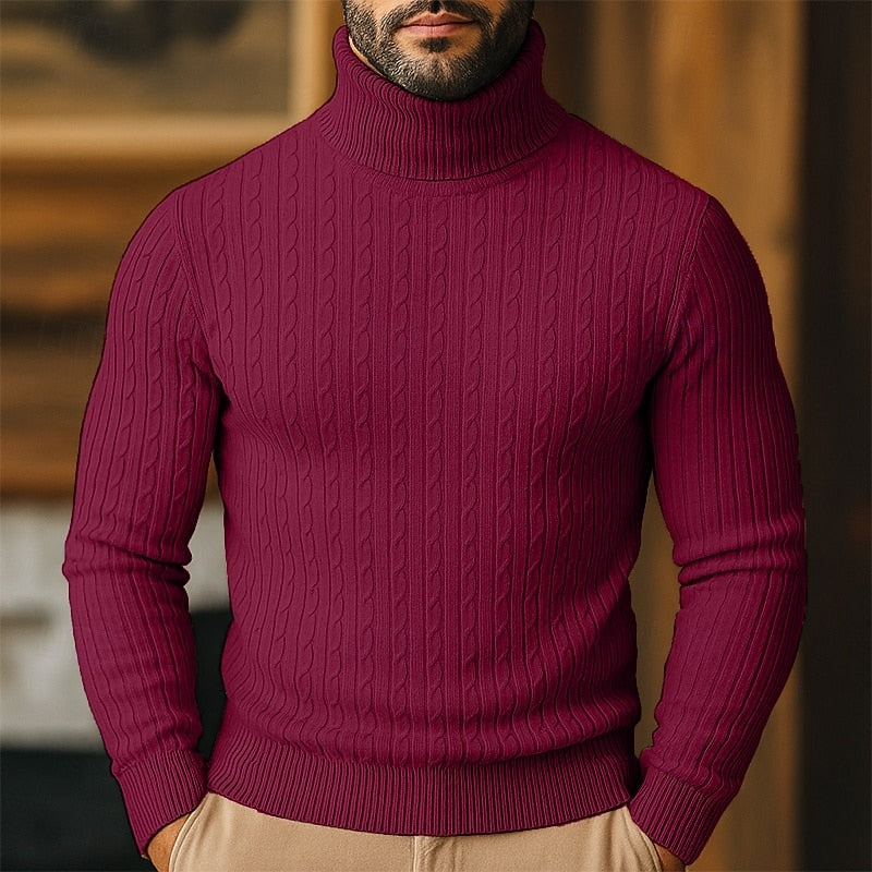 Rupert | Kabelstickad Polotröja