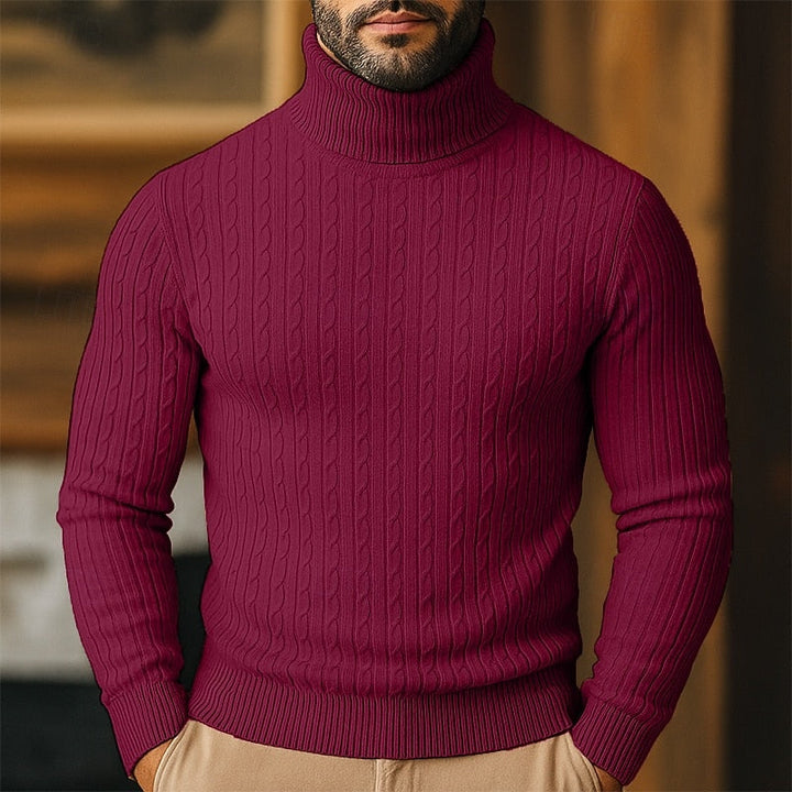 Rupert | Kabelstickad Polotröja