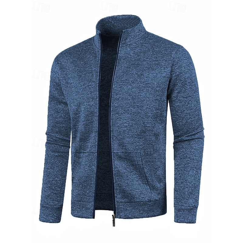 Caleb | Jacka med Full-Zip och Ståkrage