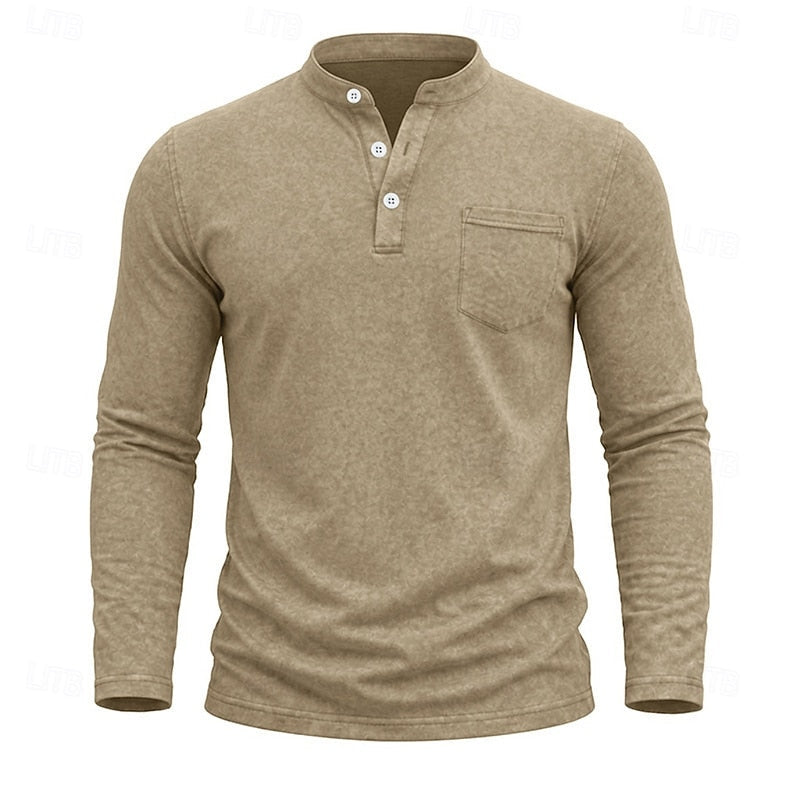 Weston | Klassisk Henley Långärmad Skjorta