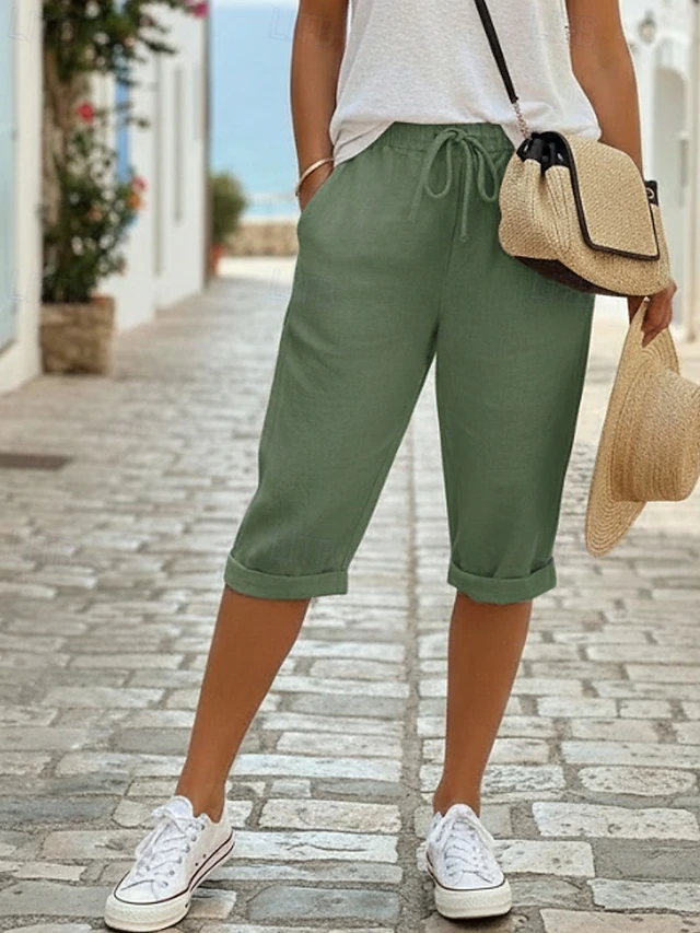 Marlowe | Avslappnade Drawstring Capris