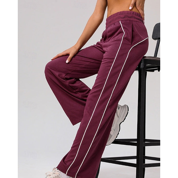 Maisie | Avslappnade Joggers med Sidostrand