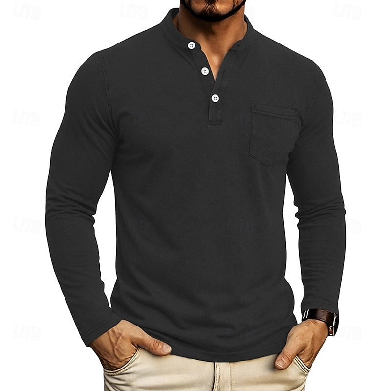 Weston | Klassisk Henley Långärmad Skjorta