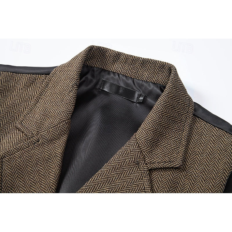 Bennett | Dubbelknäppt Herringbone Väst