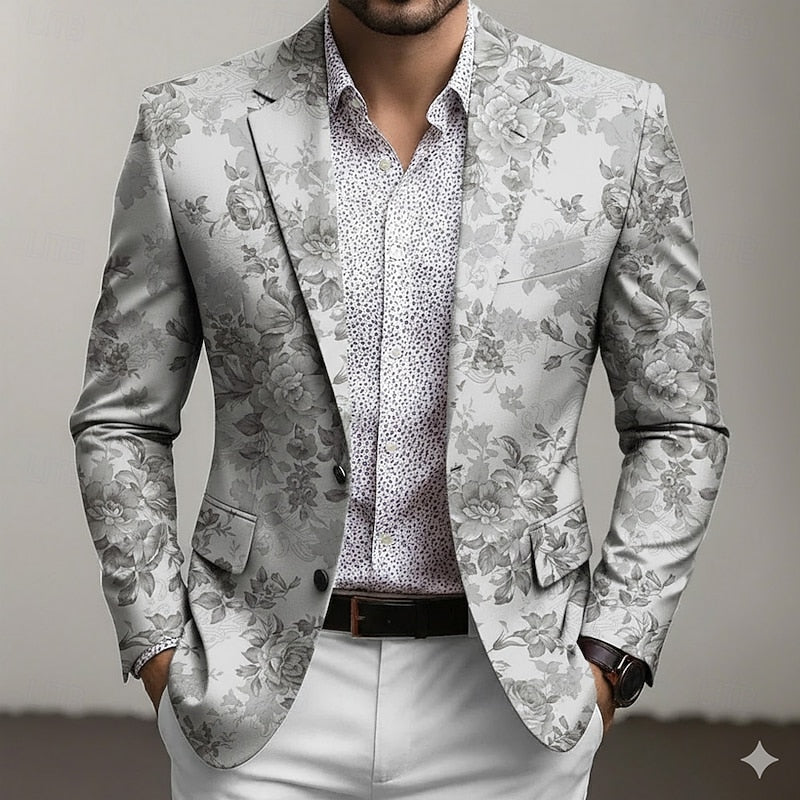 Beckett | Raffinerad Blommönstrad Blazer
