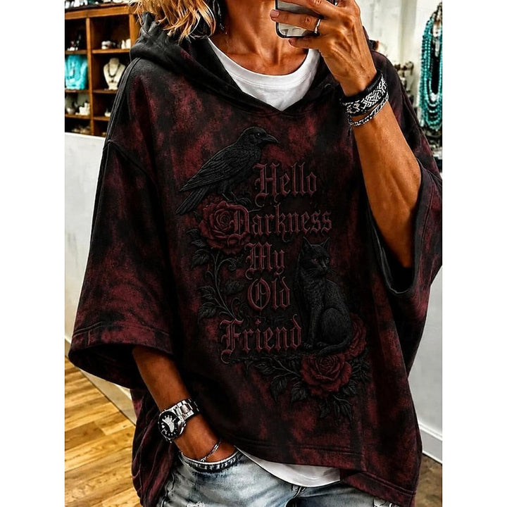 Esme | Halloween Grafisk Huva Hoodie