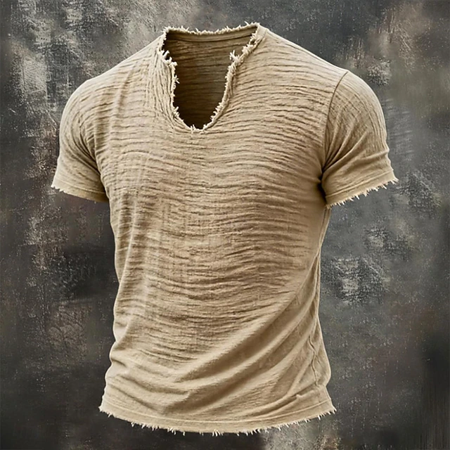 Wyatt | Robust Notch-Neck T-shirt