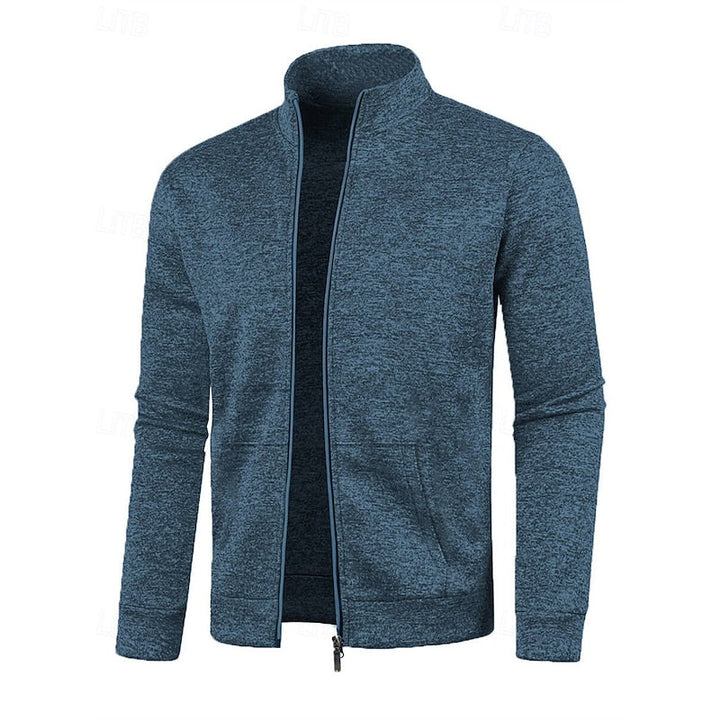 Caleb | Jacka med Full-Zip och Ståkrage