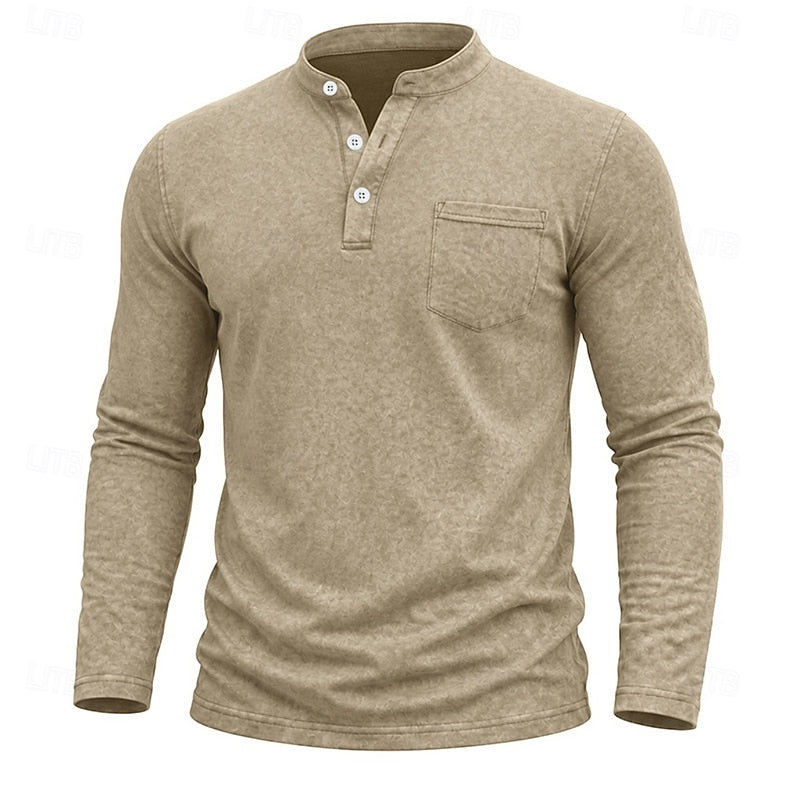 Weston | Klassisk Henley Långärmad Skjorta