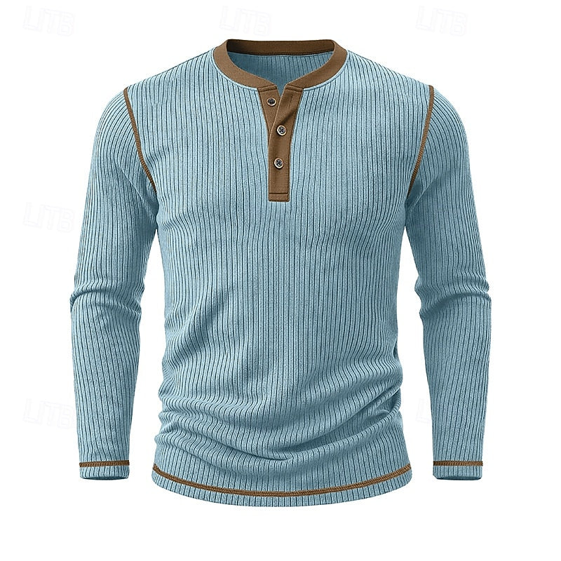 Jared | Ribbade Henley Skjorta