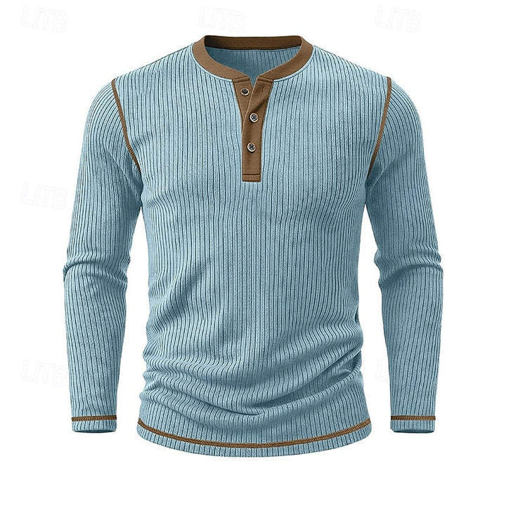 Jared | Ribbade Henley Skjorta