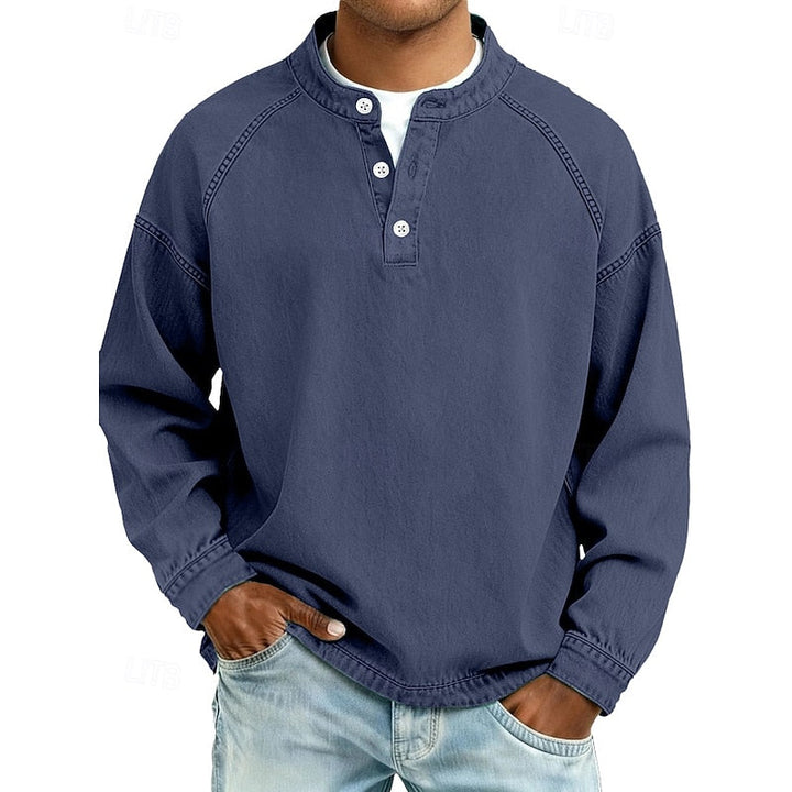 Colby | Vintage Tvättad Henley Skjorta