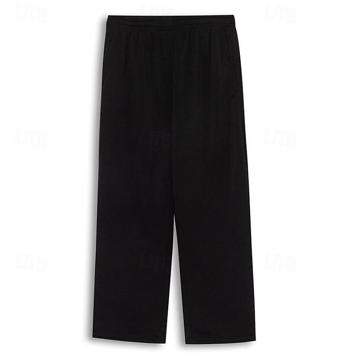 Russell | Avslappnade rakbenade joggers
