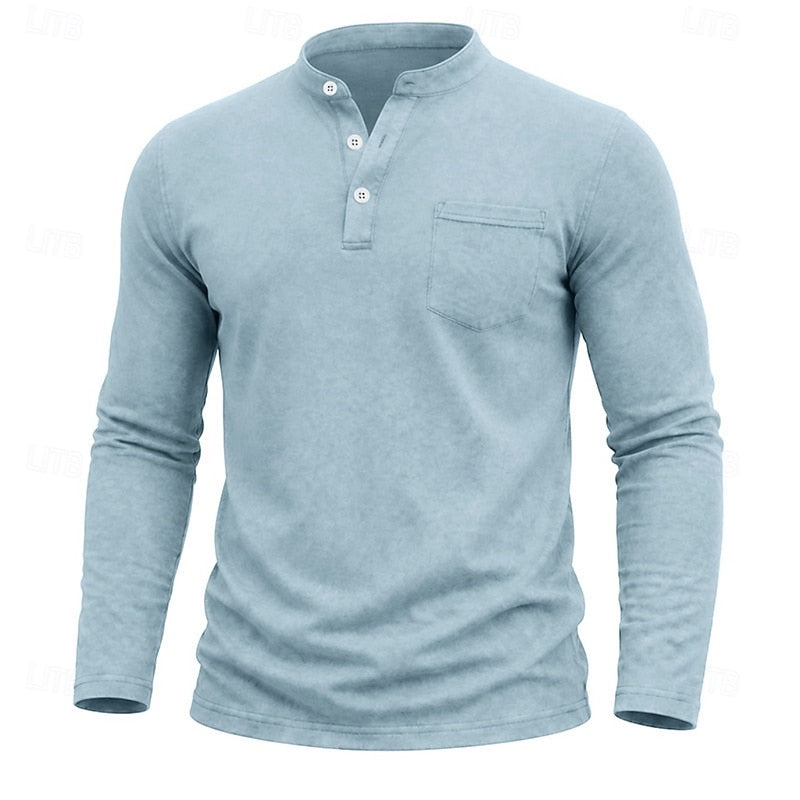 Weston | Klassisk Henley Långärmad Skjorta