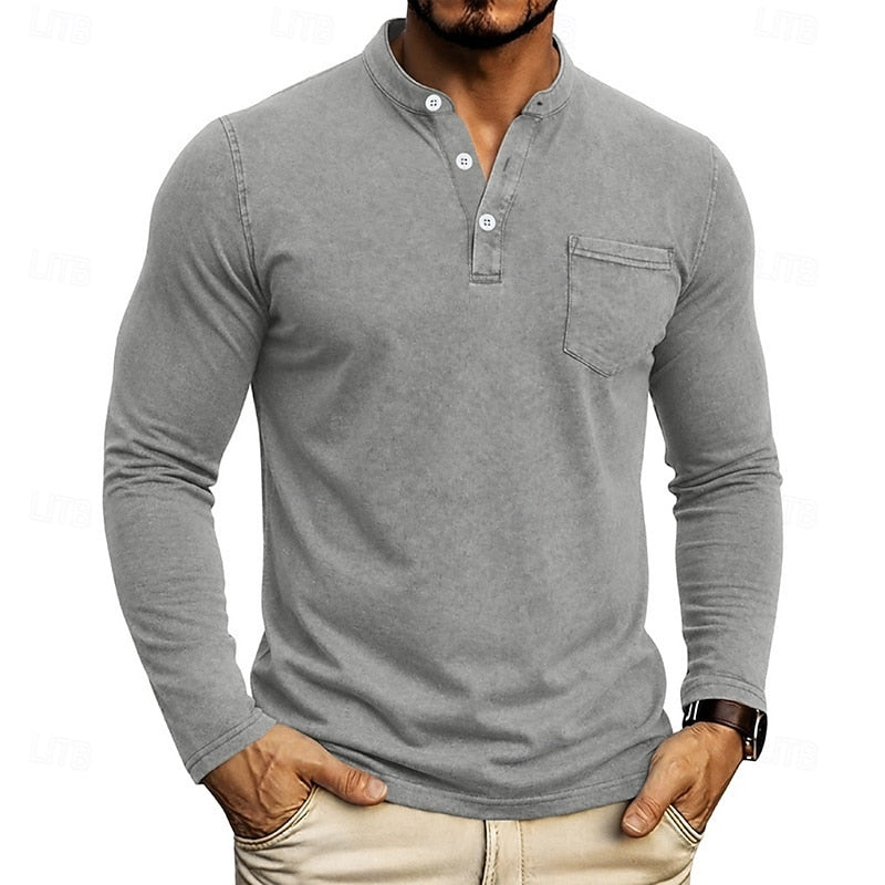 Weston | Klassisk Henley Långärmad Skjorta