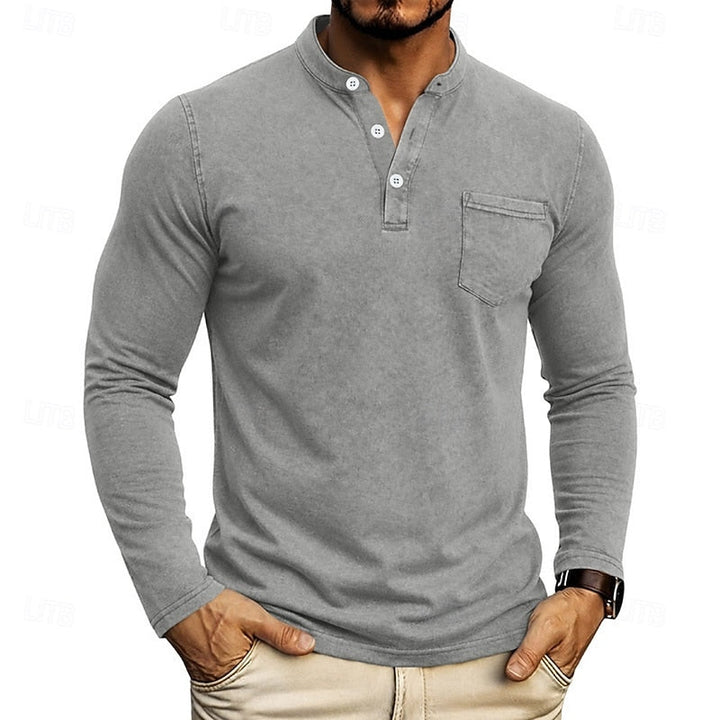 Weston | Klassisk Henley Långärmad Skjorta