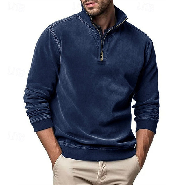 Caleb | Quarter-Zip Sweatshirt med Ståkrage