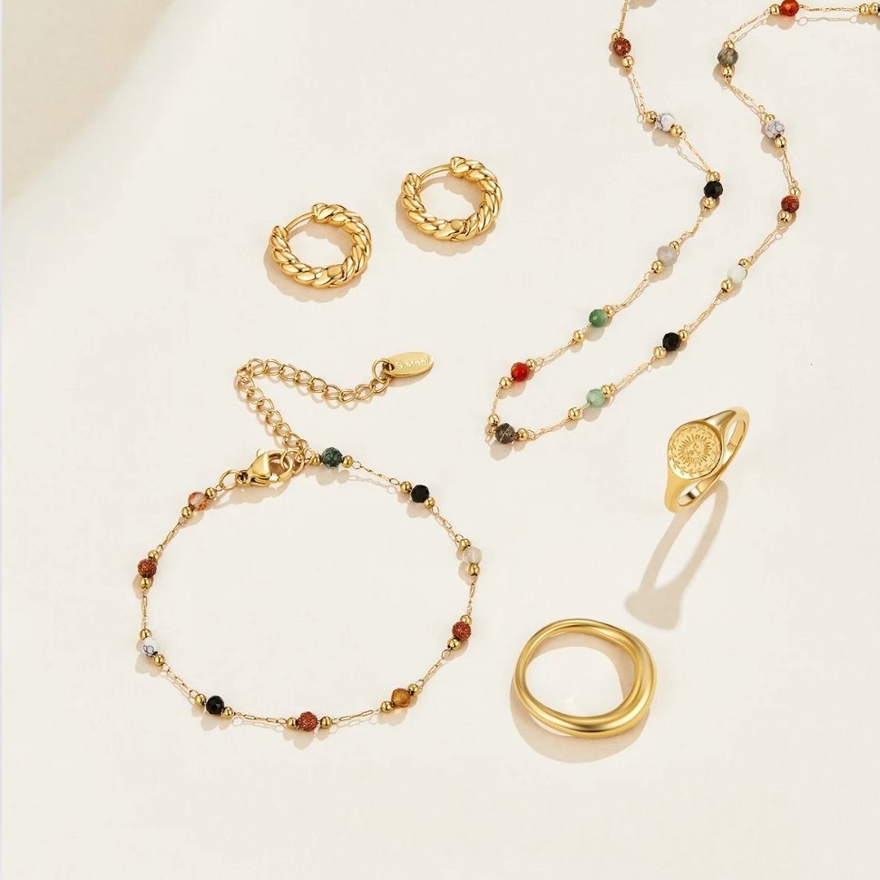 Donna | Elegant Pärlad Minimalistisk Halsband