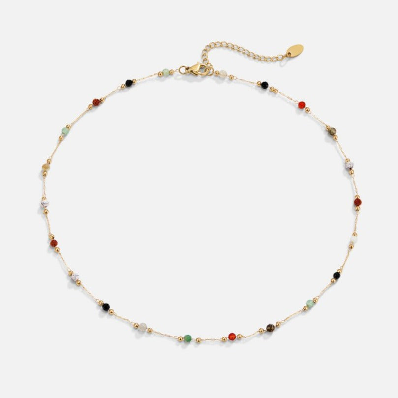Donna | Elegant Pärlad Minimalistisk Halsband